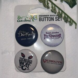 Busch Gardens Button Set